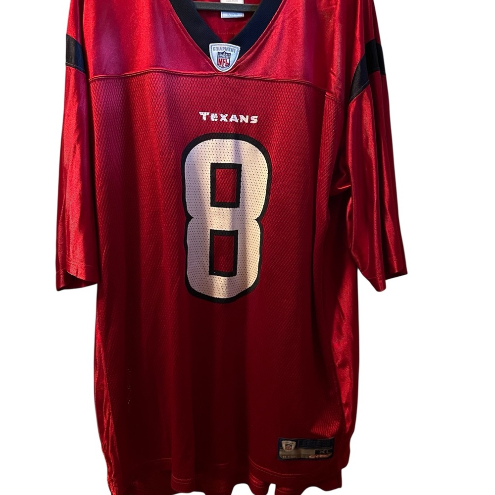 Reebok Red Jersey Shirt with V-Neck and Mesh Design
